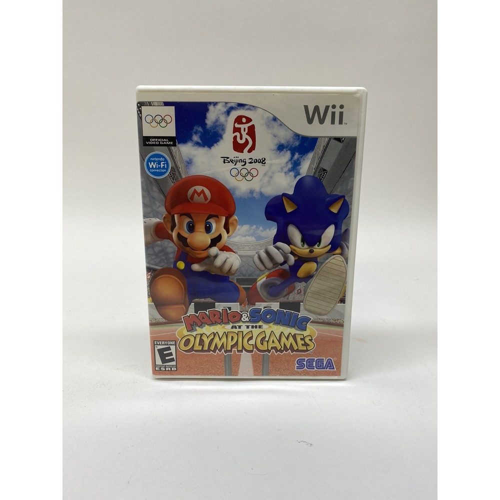 Mario Sonic Olympic Games Nintendo Wii 2007 NO MANUAL Tested